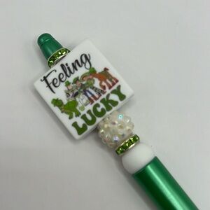 Feeling Lucky Toy Story Rhinestone Silicone and Acrylic Beaded Pen